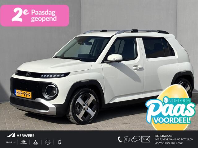 Hyundai INSTER Evolve Sky Plus 49 kWh Automaat / Fabrieksgarantie tot 24-03-2030 / Stoel- en Stuurverwarming / Apple CarPlay/Android Auto / Adaptieve Cruise Controle / 360/Rondom Zicht Camera / Navigatie /