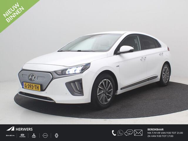 Hyundai IONIQ Premium EV 38 kWh / SoH 100% / NL Auto / 1ste Eigenaar / Dealer odnerhouden / Lederen bekleding / Navigatie / Stoel koeling & verwarming voor / Full Option /