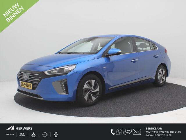 Hyundai IONIQ 1.6 GDi Premium Automaat / Hybride / Adaptieve Cruise Control / Navigatie / Lederen bekleding / Dealer onderhouden / Airco Climat Control / Schuif/kanteldak / Elektrische bestuurdersstoel met geheugenfunctie / Keyless Entry & Start & Go /