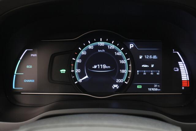 Hyundai IONIQ Premium EV SOH 99%, Leer, Schuif-/Kanteldak, Camera, Apple Carplay, ACC, Trekhaak, PDC