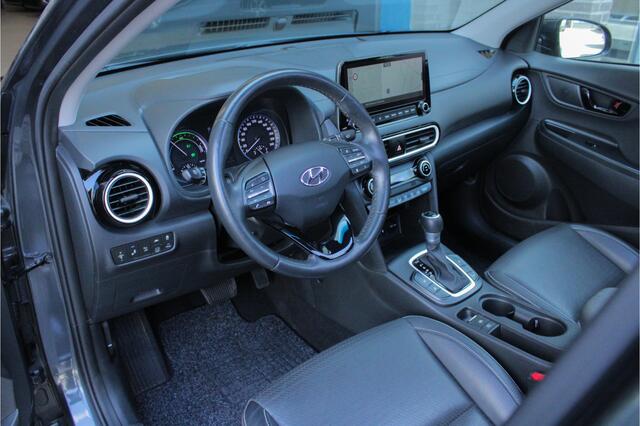Hyundai Kona 1.6 GDI HEV Premium |schuifdak|dealer onderhouden|vol leder|keyless|HUD|
