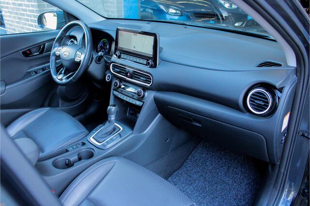 Hyundai Kona 1.6 GDI HEV Premium |schuifdak|dealer onderhouden|vol leder|keyless|HUD|
