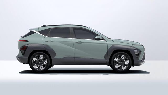 Hyundai Kona 1.6 GDI HEV Premium / ¤ 2000,- Voordeel Op Nieuwprijs / Rijklaarprijs / Direct Leverbaar / Navigatie / Lederen bekleding / Adaptieve Cruise Control /