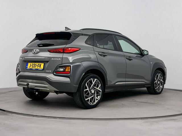 Hyundai Kona 1.6 GDI HEV Premium | Elektrische stoelen | Trekhaak | Vol Leder | Stoelverwarming | Stoelverkoeling | Stuurwiel verwarming | Apple carplay & Android auto