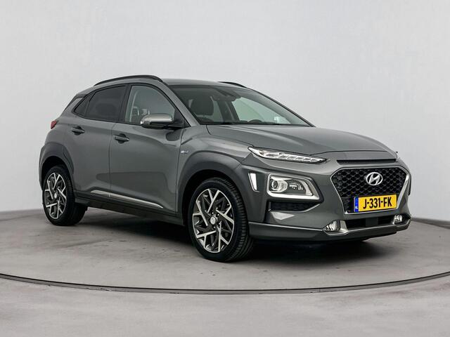 Hyundai Kona 1.6 GDI HEV Premium | Elektrische stoelen | Trekhaak | Vol Leder | Stoelverwarming | Stoelverkoeling | Stuurwiel verwarming | Apple carplay & Android auto