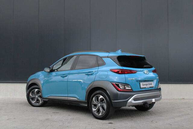 Hyundai Kona 1.6 GDI HEV Fashion Sky 105pk - Schuifdak - Navi - Camera - Blind spot - Climate - Trekhaak - HUD - Rijklaar