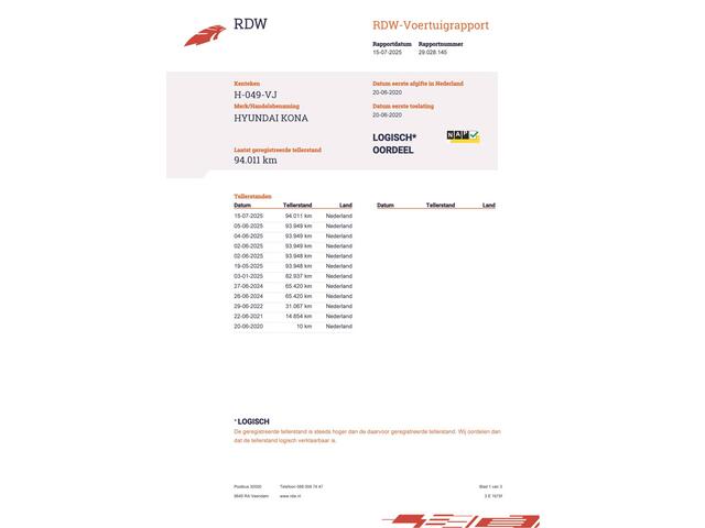 Hyundai Kona 1.0 T-GDI Comfort (120PK) 1e-Eig, Keurig-Onderh., BOVAG-Garantie, NL-Auto..