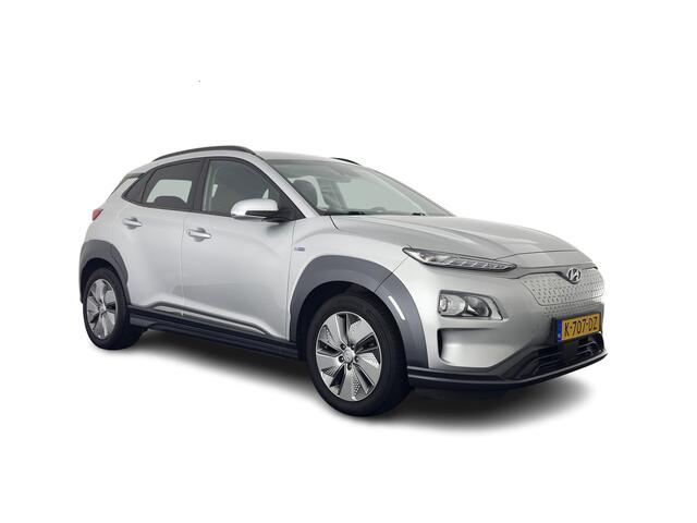 Hyundai Kona EV Fashion 64 kWh (3-Fase) {SOH-100%} (INCL-BTW) Aut * HEATPUMP | NAVI-FULLMAP | LEATHER-FABRIC | KEYLESS | CAMERA | DAB | ECC | PDC | ADAPTIVE-CRUISE | LANE-ASSIST | HEATED SEATS | PRIVACY-GLASS | HEAD-UP | SHIFT-PADDLES | 17"A