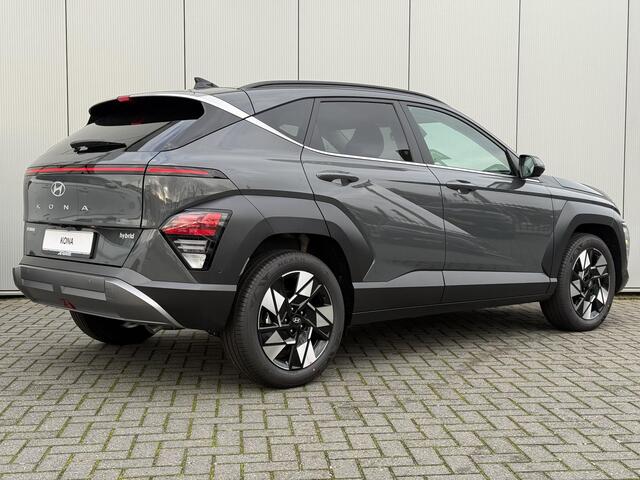 Hyundai Kona 1.6 GDI HEV Premium / 3000 Voordeel / MY 26 / Zwart Leder / Stoelverkoeling / Stoelverwarming Voor + Achter / Stuurverwarming / 360 Camera / BOSE Audio /