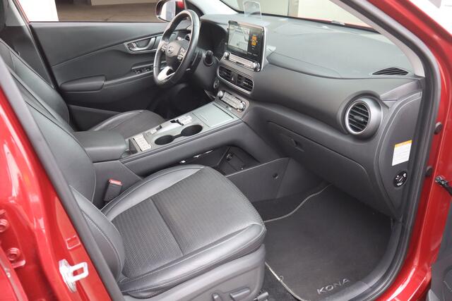 Hyundai Kona EV Premium 64 kWh SOH 100% Elek.Stoel + Leder I Stoel Verw.+Koeling