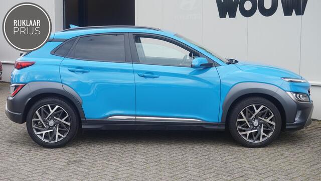 Hyundai Kona 1.6 HYBRID Premium Automaat Schuif-Kanteldak Stoelverstelling | Leder | HUD | Navigatie 10.25 inch