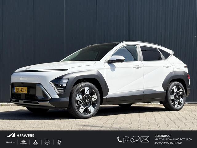 Hyundai Kona 1.6 GDI HEV Premium Sky / Voordeel Op Nieuw ¤3296,- / Trekhaak Afneembaar 13-Polig / Navigatie / Cruise Control Adaptief /