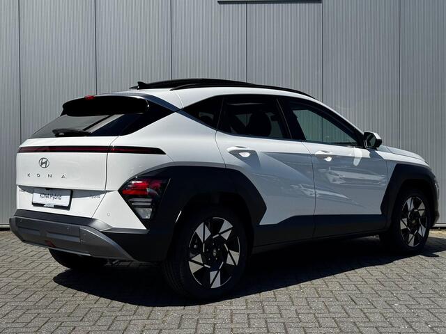 Hyundai Kona 1.6 GDI HEV Premium Sky / 3000 Voordeel / Schuif- & Kanteldak / Stoelverkoeling / Stoelverwarming Voor + Achter / 360 Camera / Memory Seat / BOSE Audio /