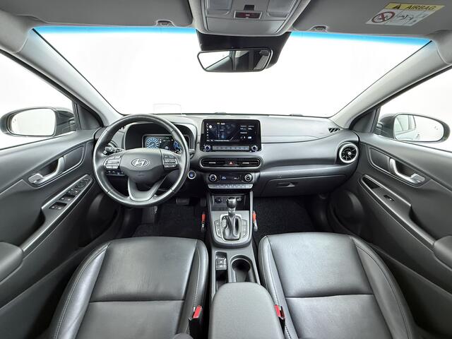 Hyundai Kona 1.6GDI HEV Hybride Premium Adap.Cruise Leder+Verwarming+Ventilatie Head-Up Display Camera Apple Carplay Android Auto Navi Ecc Pdc Keyless Blind-Spot Lane Assist Achterbank+Stuur verwarming Krell®-Audio Isofix DAB Lmv 18" Dealeronderhouden 1e Eigenaar Orig