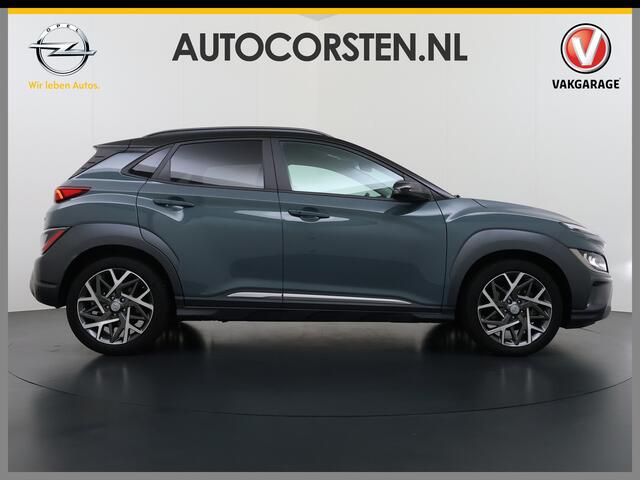 Hyundai Kona 1.6GDI HEV Hybride Premium Adap.Cruise Leder+Verwarming+Ventilatie Head-Up Display Camera Apple Carplay Android Auto Navi Ecc Pdc Keyless Blind-Spot Lane Assist Achterbank+Stuur verwarming Krell®-Audio Isofix DAB Lmv 18" Dealeronderhouden 1e Eigenaar Orig