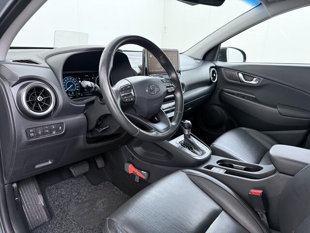 Hyundai Kona 1.6GDI HEV Hybride Premium Adap.Cruise Leder+Verwarming+Ventilatie Head-Up Display Camera Apple Carplay Android Auto Navi Ecc Pdc Keyless Blind-Spot Lane Assist Achterbank+Stuur verwarming Krell®-Audio Isofix DAB Lmv 18" Dealeronderhouden 1e Eigenaar Orig