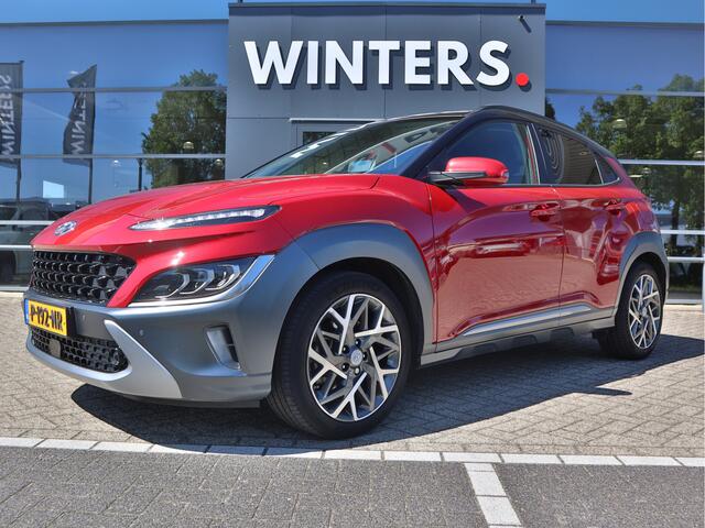 Hyundai Kona 1.6 GDI HEV Premium | Automaat | Cruise Control Adaptief | Navigatie | Camera | Trekhaak | Stoel+StuurVerwarming |