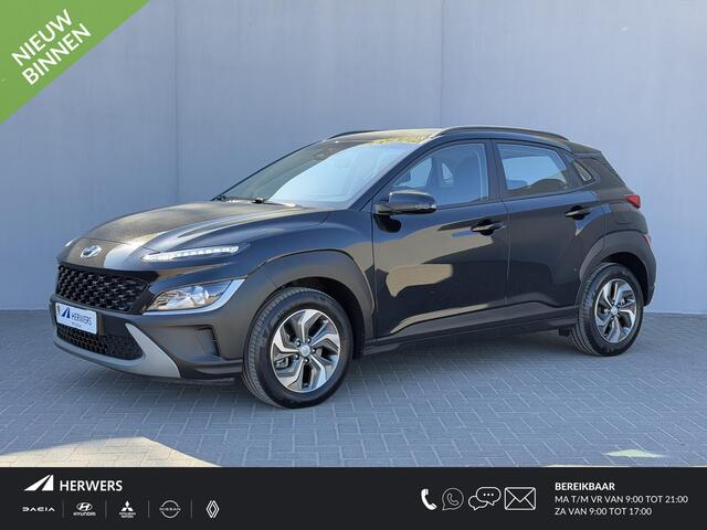 Hyundai Kona 1.6 GDI HEV Comfort Smart / Fabrieksgarantie tot 2-2028 / Goed Onderhouden / Navigatie / Apple Carplay & Android Auto / Camera / Cruise Control / PDC /