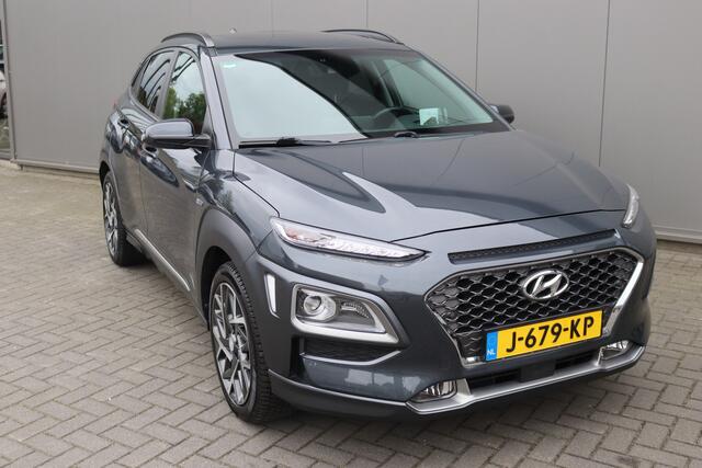 Hyundai Kona 1.6 GDI HEV Premium Sky Trekhaak/Open-dak/Winter-pack/Camera/Carplay