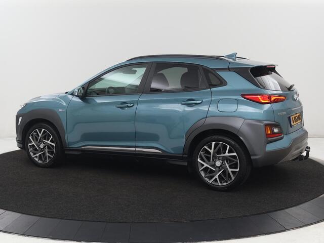Hyundai Kona 1.6 GDI HEV Premium | 1e eigenaar | Stoelventilatie | Leder | Adaptive cruise | Head-Up | Trekhaak | Achterbankverwarming | Carplay | Navigatie | Keyless | Krell Audio | Side Assist | Stoelverwarming