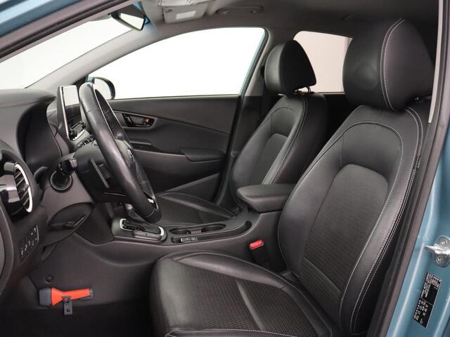 Hyundai Kona 1.6 GDI HEV Premium | 1e eigenaar | Stoelventilatie | Leder | Adaptive cruise | Head-Up | Trekhaak | Achterbankverwarming | Carplay | Navigatie | Keyless | Krell Audio | Side Assist | Stoelverwarming