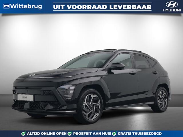 Hyundai Kona 1.6 GDI HEV N Line Full Hybride Automaat met Navigatie, Adaptive Cruise Control en Sport uitvoering Uit voorraad leverbaar!