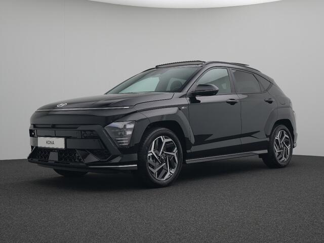 Hyundai Kona 1.6 GDI HEV N Line Full Hybride Automaat met Navigatie, Adaptive Cruise Control en Sport uitvoering Uit voorraad leverbaar!