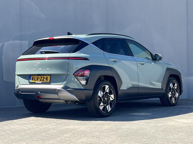 Hyundai Kona 1.6 GDI HEV Premium Sky / Automaat / Schuifdak / Leder / Camera 360° / Stoelventilatie / Stuur- en stoelverwarming / Apple Carplay Android / 18" LM wielen /