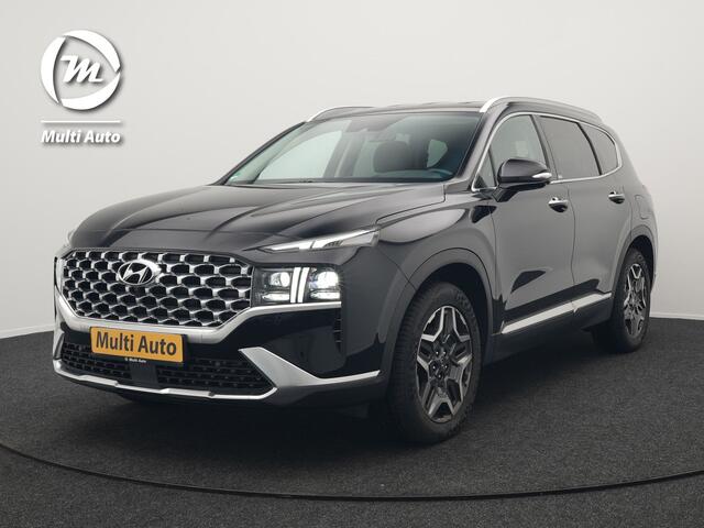 Hyundai SANTA FE 1.6 T-GDI Premium Plug In Hybrid 266pk Dealer O.H PHEV | Adaptive Cruise | Head Up | 360 Camera | Lederen Sportstoelen Memory & Ventilatie | Apple Carplay | Verwarmde Stoelen & Stuur | Sfeerverlichting | Keyless | Navigatie | Blis | DAB |