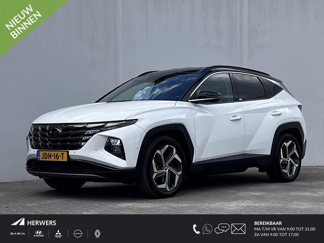 Hyundai TUCSON 1.6 T-GDI PHEV Premium 4WD / Dealer onderhouden / Trekhaakgewicht 1.350 kg / Elektr. klep en stoelen / Stoelventilatie / Stuur-, stoel- en achterbankverwarming / Navi / Apple Carplay Android /