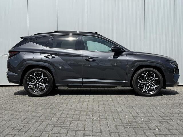 Hyundai TUCSON 1.6 T-GDI PHEV 265pk N Line Sky 4WD / Rondomzicht camera / Apple Carplay Android Auto / Adaptief cruise control / Trekgewicht 1350 Kg / Stuur- en Stoelverwarming / Elektrisch bedienbare stoelen - achterklep /