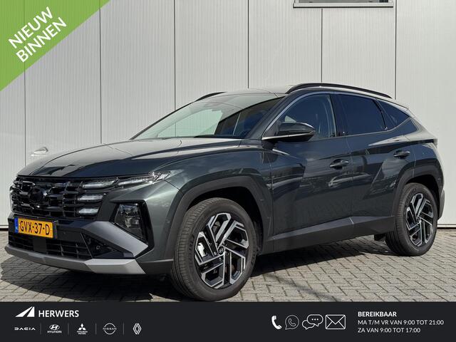 Hyundai TUCSON 1.6 T-GDI HEV Premium / 1e eig / NL auto / Trekhaak / Lederen bekleding / 360 camera / Electr. verstelbare stoelen / Stoel verwarming en Stoelventilatie / Led koplampen / 19" lm /