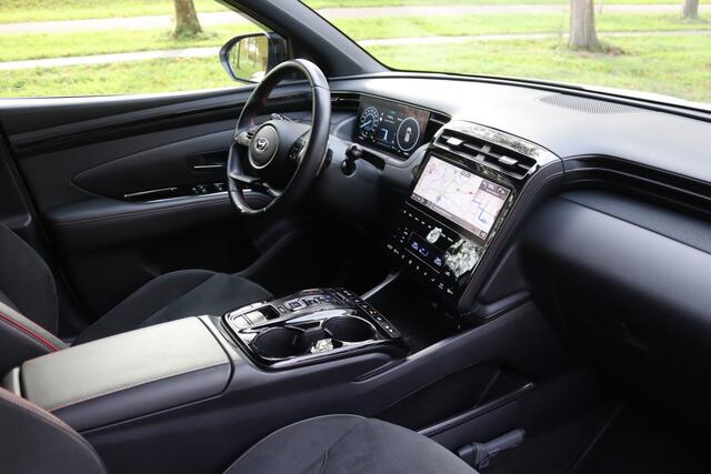 Hyundai TUCSON 1.6 T-GDI HEV N Line LED/Leder/360/Keyless/Virtual Cockpit/Elek. stoelen/19"/Trekhaak afn.