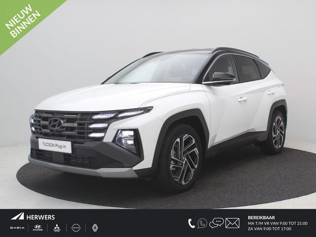 Hyundai TUCSON 1.6 T-GDI PHEV Premium / ¤ 2.500,- Voordeel Op Nieuwprijs / Rijklaarprijs / Direct Leverbaar / Full Option / Zwarte Lederen interieur / Two-Tone dak & Lak combinatie /
