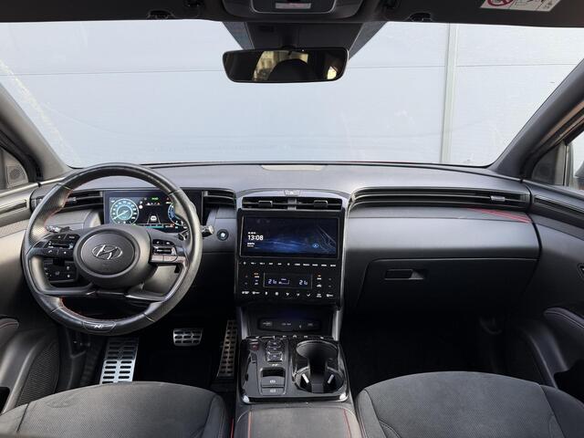Hyundai TUCSON 1.6 T-GDI PHEV N Line 4WD / tot 10-2026 Fabrieksgarantie / Dealer onderhouden / Trekgewicht 1.350 Kg / Accu SoH 100% / Camera / Adaptief CC / Stuur- en Stoelverwarming / Elektrische klep / Apple Carplay Android Auto /