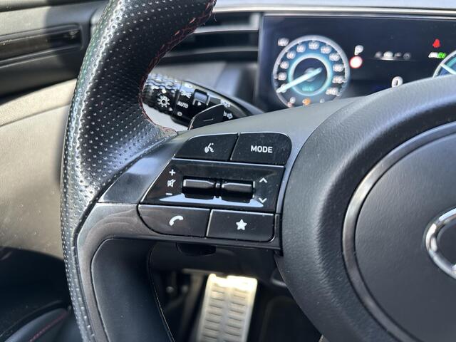 Hyundai TUCSON 1.6 T-GDI PHEV N Line 4WD / tot 10-2026 Fabrieksgarantie / Dealer onderhouden / Trekgewicht 1.350 Kg / Accu SoH 100% / Camera / Adaptief CC / Stuur- en Stoelverwarming / Elektrische klep / Apple Carplay Android Auto /