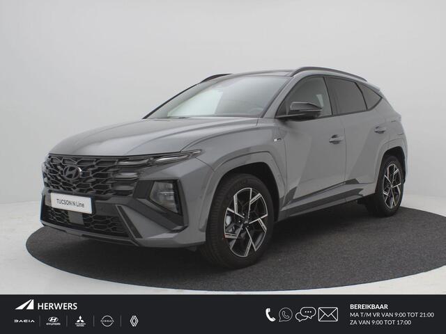 Hyundai TUCSON 1.6 T-GDI HEV N Line / / Navigatie / Camera / Apple Carplay & Android Auto / Bestuurdersstoel elektrisch met geheugen functie / 360 Camera / Full Option / trekhaak