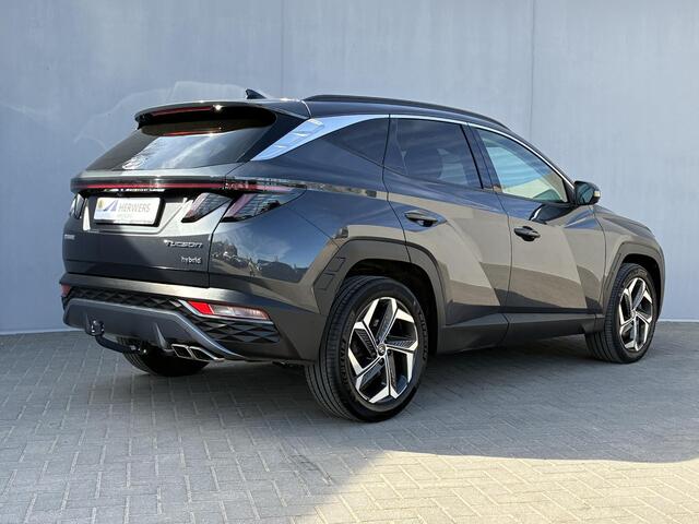 Hyundai TUCSON 1.6 T-GDI HEV 230 Premium Automaat / Dealer onderhouden / Afneembare Trekhaak (1.650KG) / Leder / Elektrische stoelen/klep / Stoelventilatie / Stuur-, stoel- & achterbankverwarming / Apple CarplayAndroid Auto / 19" LM wielen /