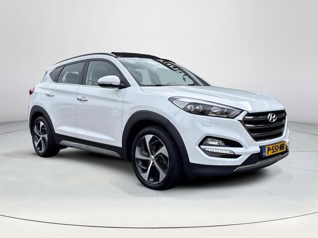 Hyundai TUCSON 1.6 T-GDi Premium 4WD | 1.600kg trekgewicht! | Trekhaak | Stoel en stuurverwarming | Dodehoekdetectie | achterbankverwarming | Elektrische achterklep |