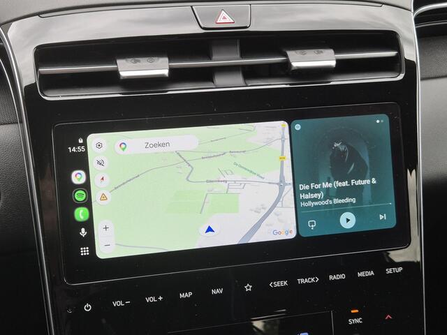 Hyundai TUCSON 1.6 T-GDI HEV Comfort Smart / Fabrieksgarantie tot 03-2027 / Dealer onderhouden / Trekhaak afneembaar / Navigatie/ Apple Carplay Android / Stuur- & Stoel verwarming / Elektrische achterklep / Achteruitrijcamera /