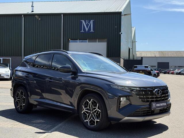 Hyundai TUCSON 1.6 T-GDI HEV N Line VAN: 36.900,- VOOR: 34.877,- UW WKVOORDEEL: 2.023,-| PANO |DEALER ONDERHOUDEN| HYUNDAI GARANTIE T/M 02-2028| STOELVENTILATIE + VERWARMING| CAMERA | FULL OPTIONS| ACHTERBANK VERWARMD
