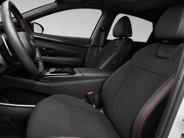 Hyundai TUCSON N Line Sky 1.6 T-GDI HEV 230pk | SCHUIF/KANTELDAK | 360° CAMERA | STOELVERW. V + A | STOELVERKOELING | ADAPTIVE CRUISE | ALCANTARA |