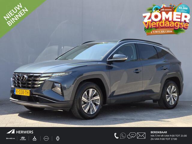 Hyundai TUCSON 1.6 T-GDI HEV Comfort Smart / trekhaak vast / Trekgewicht 1650 kg / Elektrische achterklep / Stuur- & Stoelverwarming / Achteruitrijcamera / Adaptief cruise control / Draadloze telefoon lader / Keyless Entry/Start / Apple Carplay Android Auto /