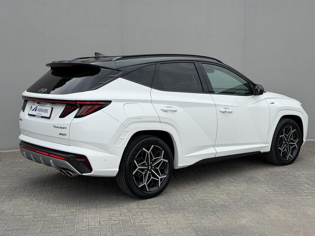 Hyundai TUCSON 1.6 T-GDI PHEV N Line 4WD / Fabrieksgarantie tot 2-2027 / Dealer Onderhouden / Elektr. Stoelen + Memory / Stoel Verwarming + Verkoeling / 360 Camera / Dodehoek Detectie / Apple Carplay & Android Auto /