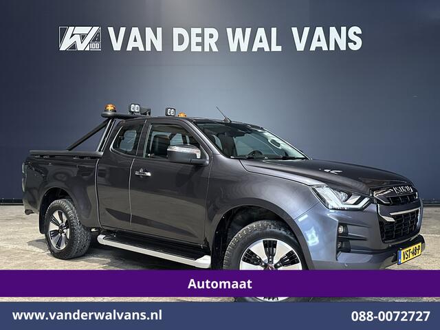 Isuzu D-MAX 1.9 Extended 164pk Automaat 3500kg Trekhaak Euro6 Airco | Camera | Sidebars | Leer | Apple Carplay Lichtmetalen Velgen, Adaptive Cruisecontrol, Android Auto, Parkeersensoren, stoelverwarming