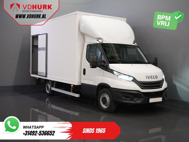 Iveco DAILY 35S18HV 3.0 Aut. ZF BPM VRIJ! Bakwagen Laadklep/ Zijdeur/ LED/ Spoiler/ 3.5T trekverm./ Gev.Stoel/ Adapt.Cruise/ Navi/ Carplay/ Climate/ 440x210x230