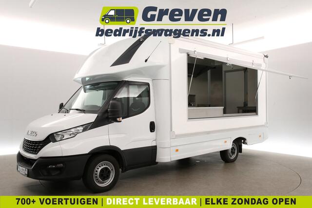 Iveco DAILY 35S14 2.3 410 | Foodtruck | Patatwagen | Bakplaat | Verkoopwagen | Patatkraam | Eventtruck | Frietwagen | Bak Snackwagen | Koeling | Zijdeur | Airco Treeplank
