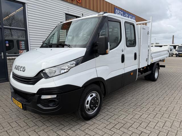 Iveco DAILY 35C14D euro 6 / DC 6 persoons / JPM kipper / vaste prijs rijklaar ¤ 24.950 ex btw / lease vanaf ¤ 407 / dubbellucht / cruise en climate control / trekhaak 3500 kg !