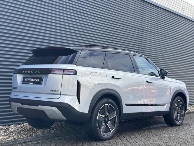 Jaecoo 7 SHS 1.5 PHEV Exclusive met 1500 KG trekgewicht, 1200 KM RANGE Navigatie, Elektrische achterklep, Luxe lederen bekleding en 7 jaar garantie Uit voorraad leverbaar!