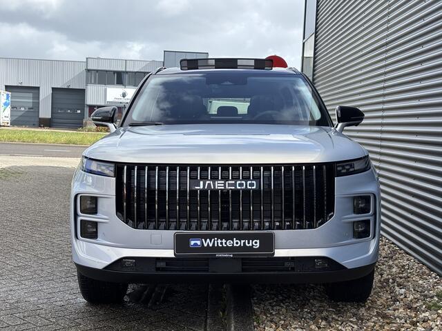 Jaecoo 7 SHS 1.5 PHEV Exclusive met 1500 KG trekgewicht, 1200 KM RANGE Navigatie, Elektrische achterklep, Luxe lederen bekleding en 7 jaar garantie Uit voorraad leverbaar!